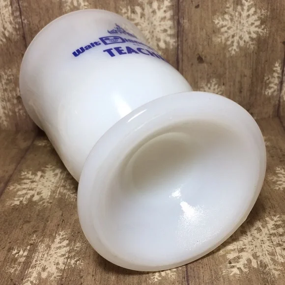 Vintage Walt Disney World Milk Glass Teacher Mug - Picture 6 of 12